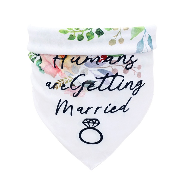 “My Humang are Getting Married” Bib For Pets